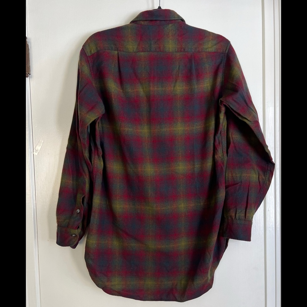 Pendleton Purple & Green Wool Button-Up - image 2